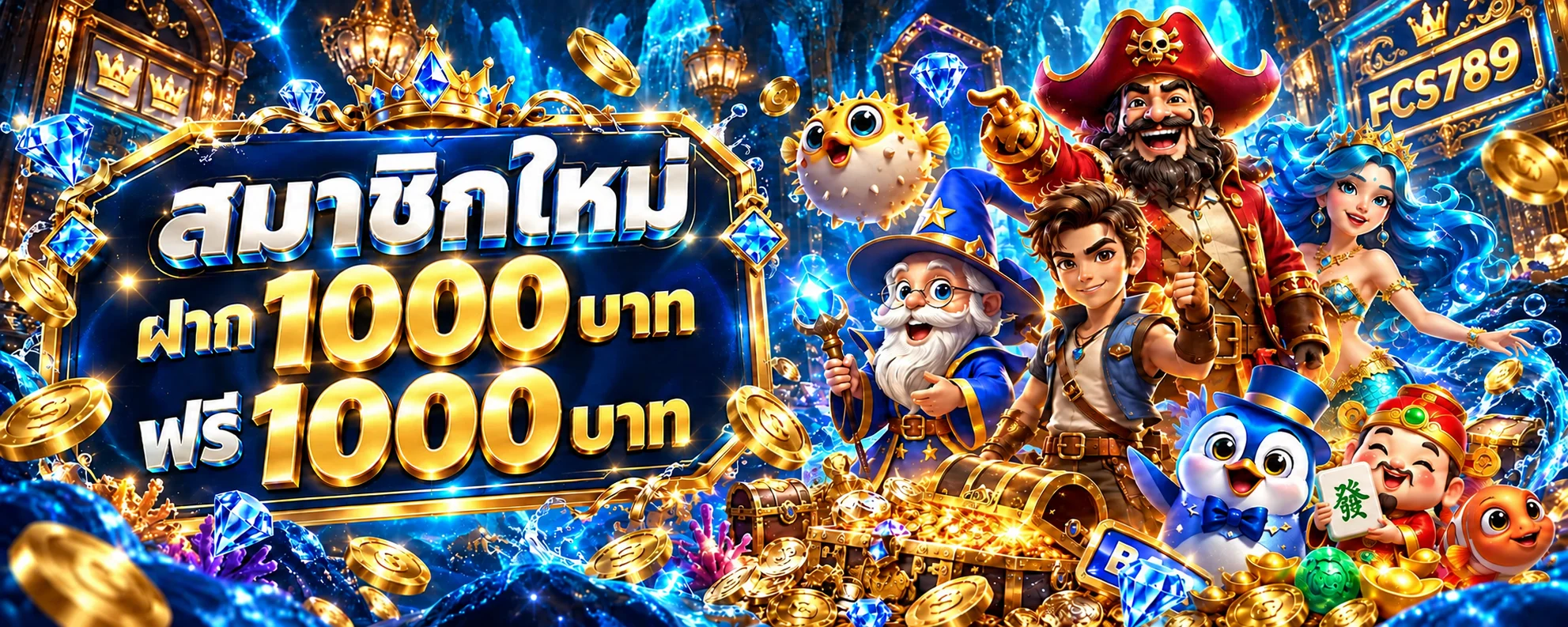 FCS789 โปรโมชั่นสมาชิกใหม่ในธีมคาสิโนแฟนตาซี